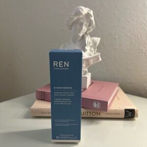 Ren clean skincare line. Marine moisture replenish cream.